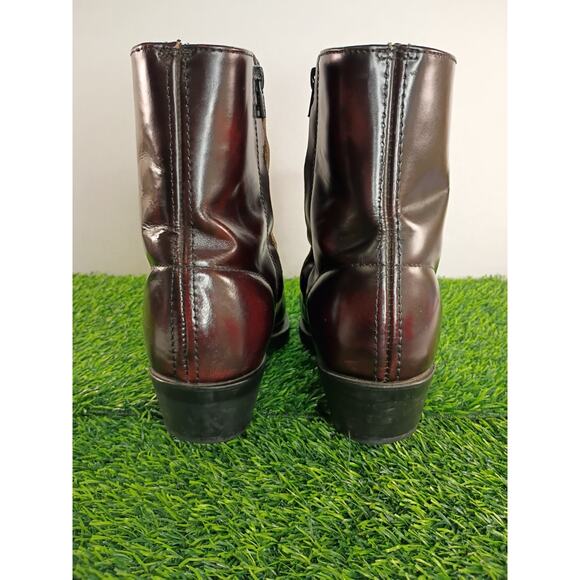 Laredo Men 9EW Burnt Apple Leather Side Zip Traditional Boots main image 9